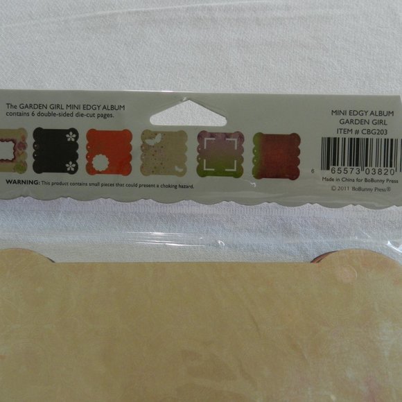☀️ BoBunny Garden Party mini chipboard photo album - Picture 2 of 4